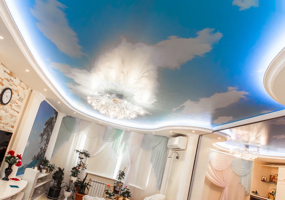 Заказать потолок с фотопечатью в г. Аксай